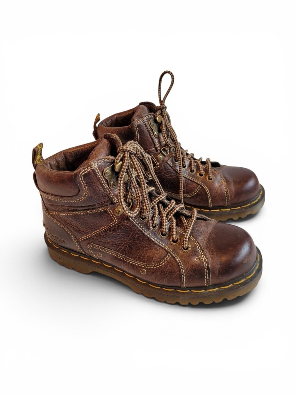 Dr. Martens Diego Brown Leather Hiking Ankle Boot Unisex  9 W / 7 M